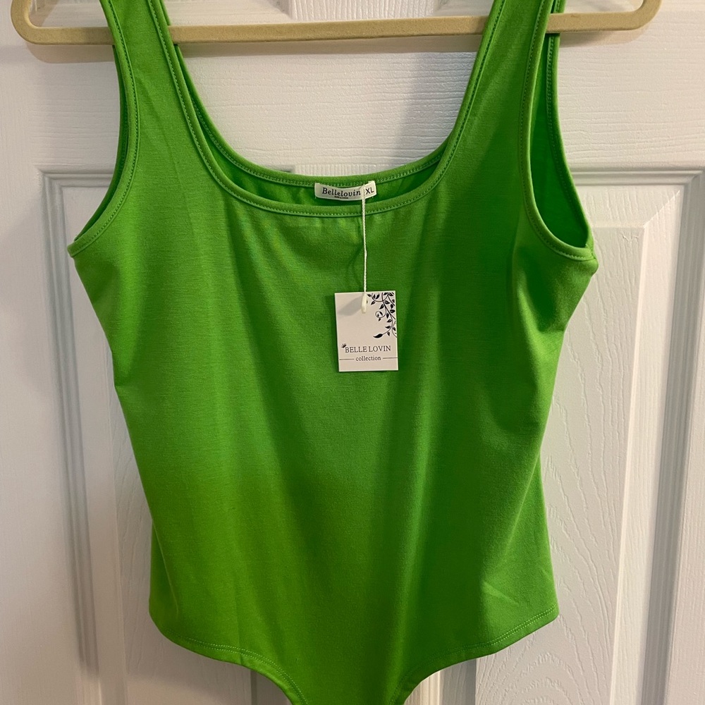 Bellelovin lime green body suit XL